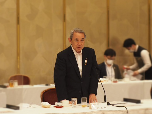 日本経済団体連合会首脳との懇談会