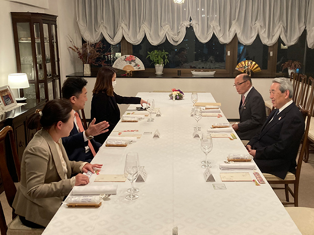 金亨駿 駐大阪大韓民国総領事との晩餐会
